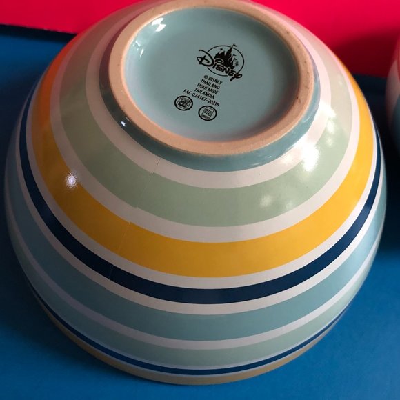 ShopDisney Parks Mickey Mouse Ceramic Nesting Dinner Bowl Set by Jarrod Maruyama - Picture 11 of 12